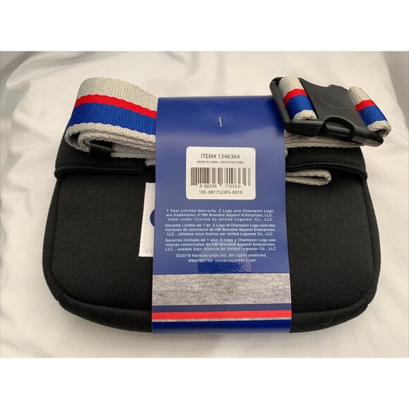 Champion Adjustable Fanny Pack Black /Red/Blue- - Picture 2 of 4
